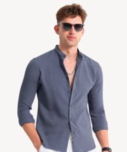 Casual Denim Chambray Shirt