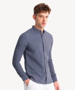 Casual Denim Chambray Shirt