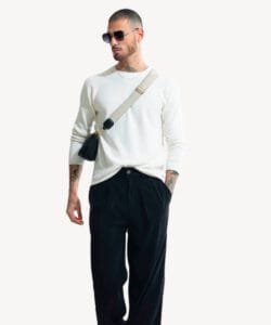 Neckless Ribbed Sweater