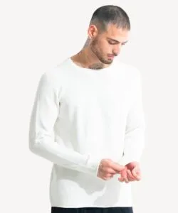 Neckless Ribbed Sweater