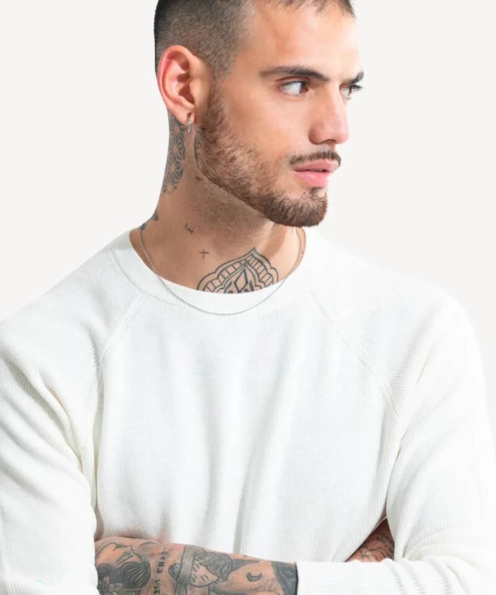 Neckless Ribbed Sweater - Image 3