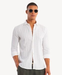 Striped Linen Summer Shirt