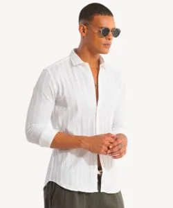 Striped Linen Summer Shirt